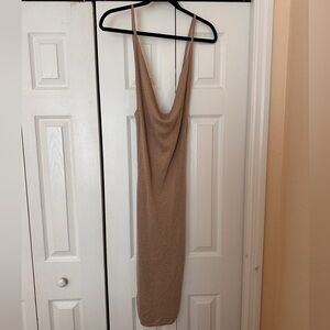 Superdown Elegant Tan Dress